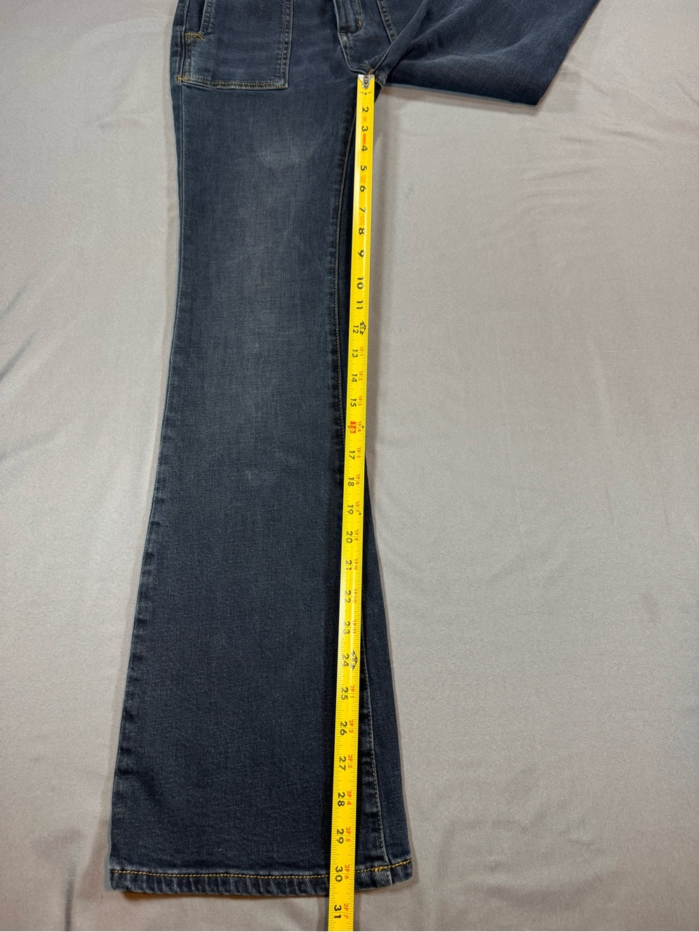 Pilcro The Icon Dark Blue High-Rise Wide-Leg Jeans Size 25 - Picture 7 of 7